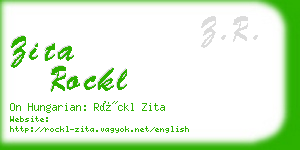 zita rockl business card